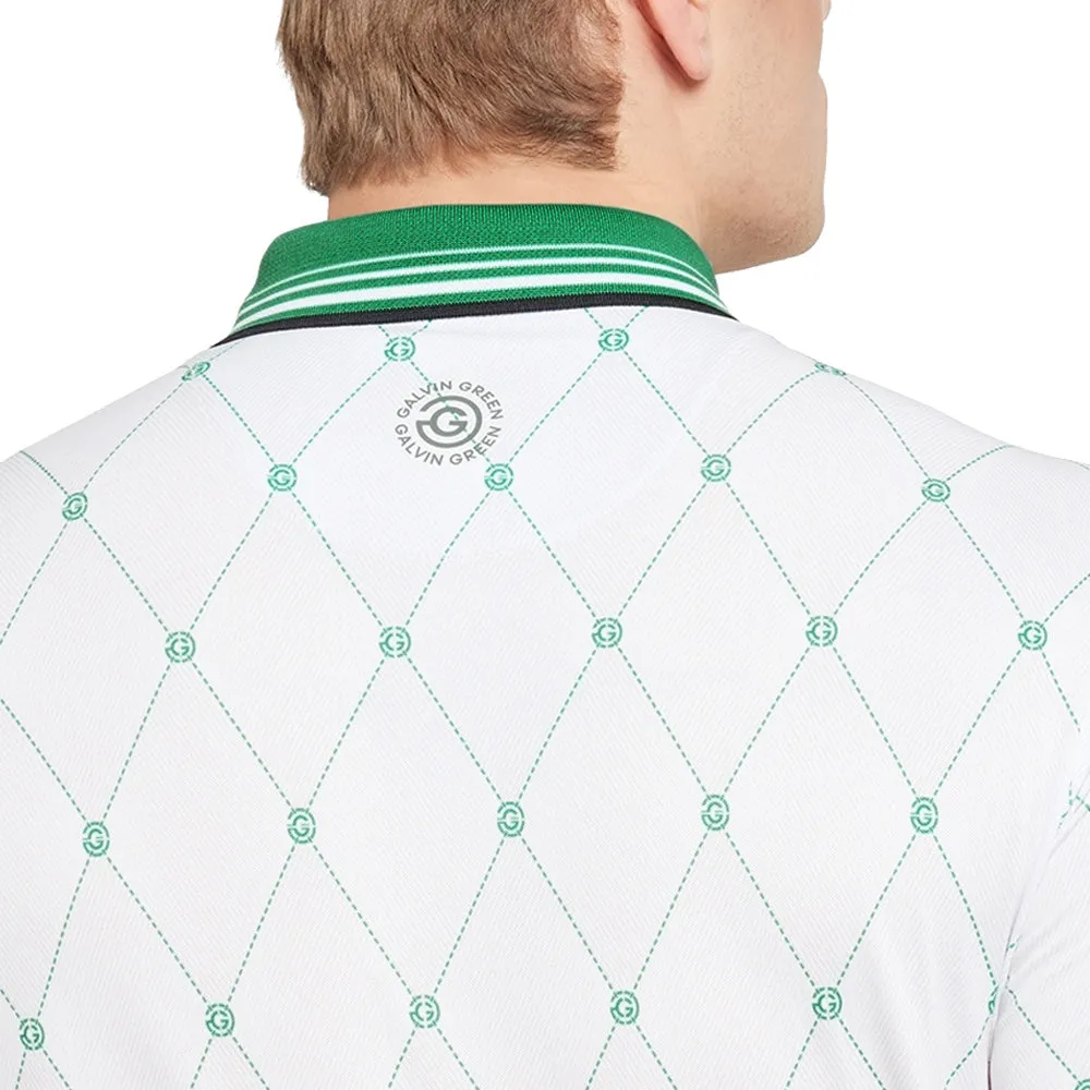 Cyber Monday Sale Galvin Green Miguel Polo Shirt - White/Golf Green