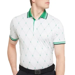 Galvin Green Miguel Polo Shirt - White/Golf Green Step into the Beat