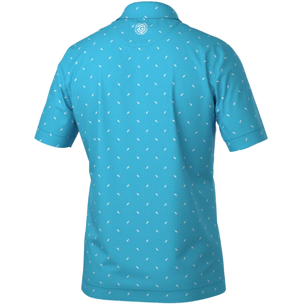 Galvin Green Miklos Polo Shirt - Aqua Exclusive Deal Father's Day Sale
