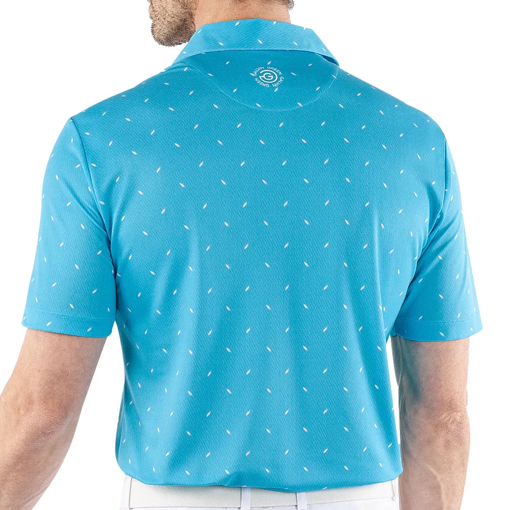 Move Beyond Ordinary Unleash Your Power Galvin Green Miklos Polo Shirt - Aqua
