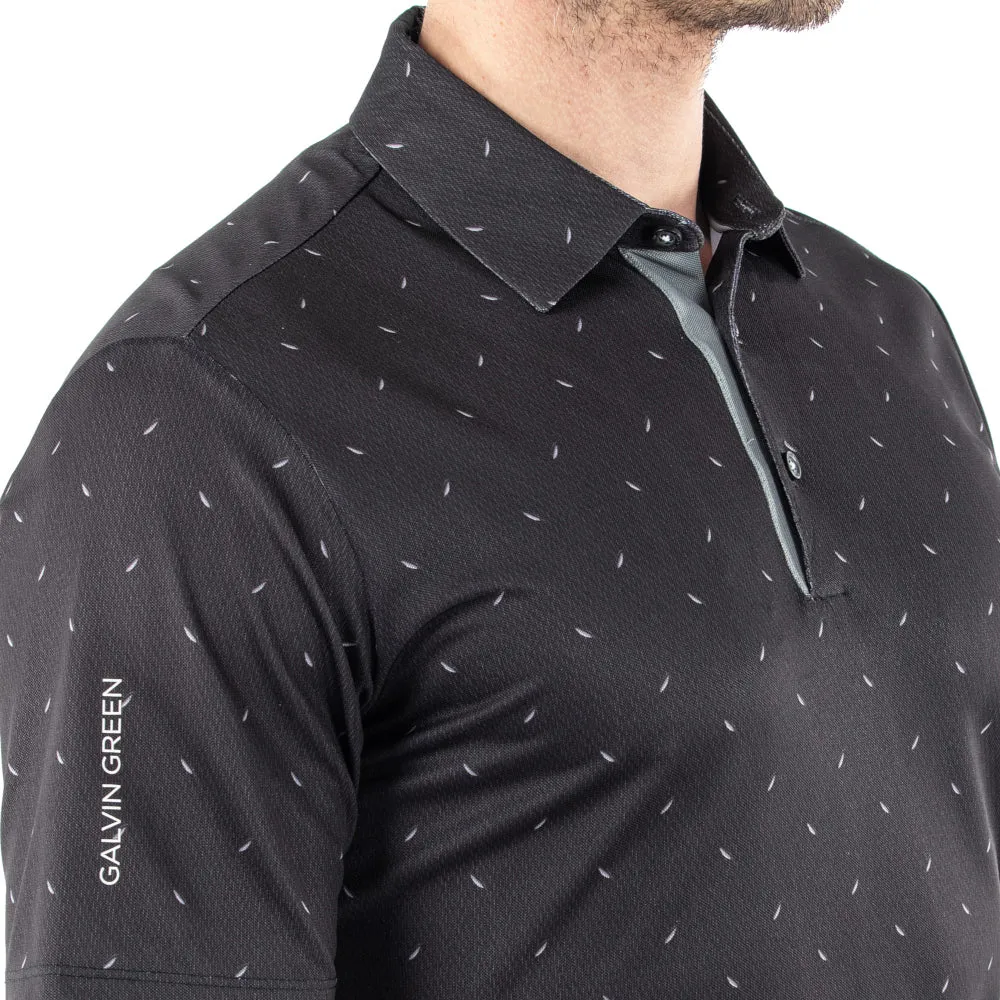 Walk with Purpose Built for the Bold Galvin Green Miklos Polo Shirt - Black
