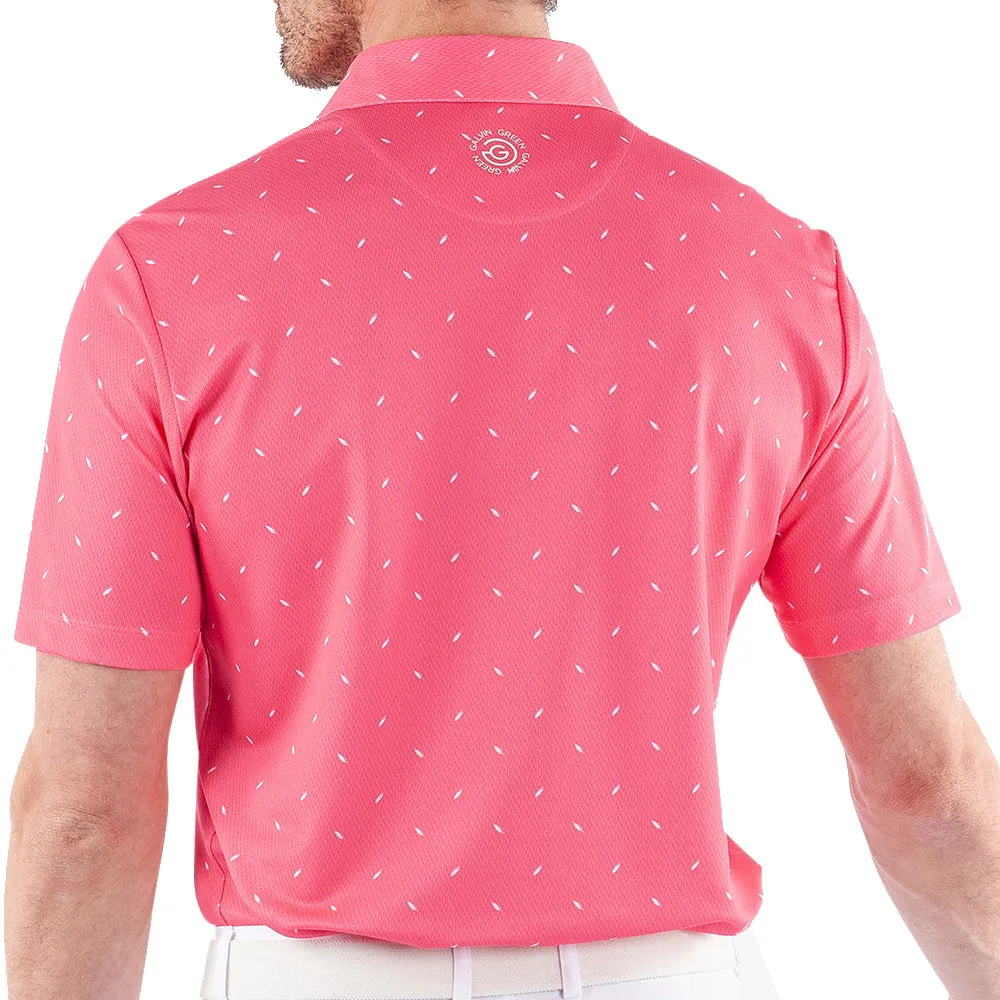Galvin Green Miklos Polo Shirt - Camelia Rose Walk with Power
