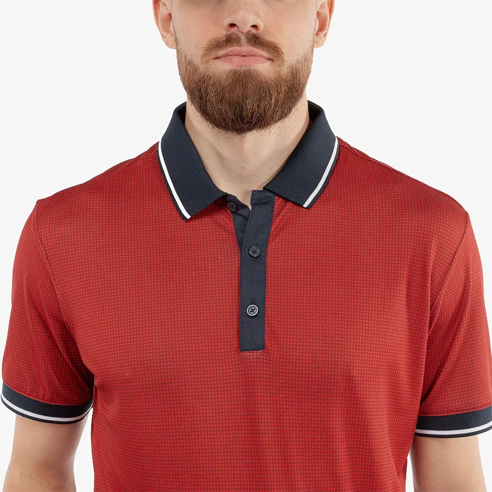 Galvin Green Miller Polo Shirt - Red/Navy Built to Move You Economical