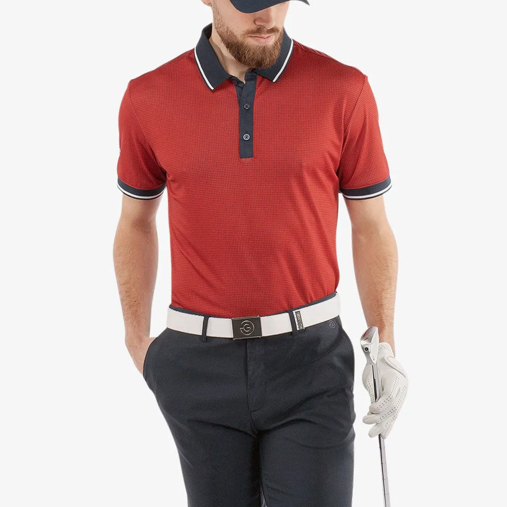 Easter Sale All Eyes on You Galvin Green Miller Polo Shirt - Red/Navy