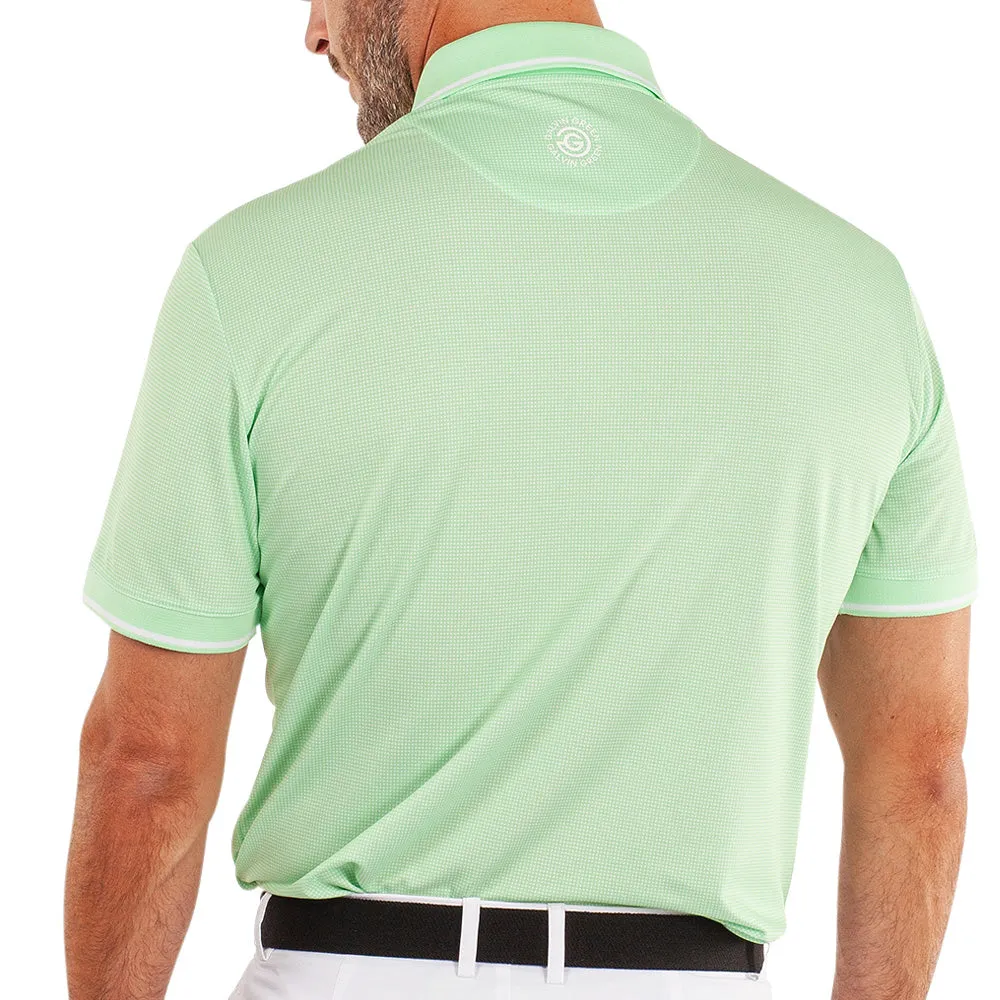 Galvin Green Miller Polo Shirt - White/Fresh Green Chase What Moves You