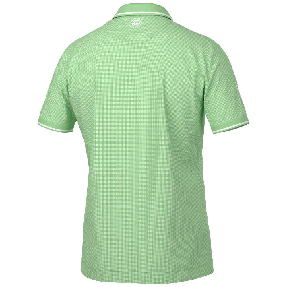 Built to Perform Galvin Green Miller Polo Shirt - White/Fresh Green