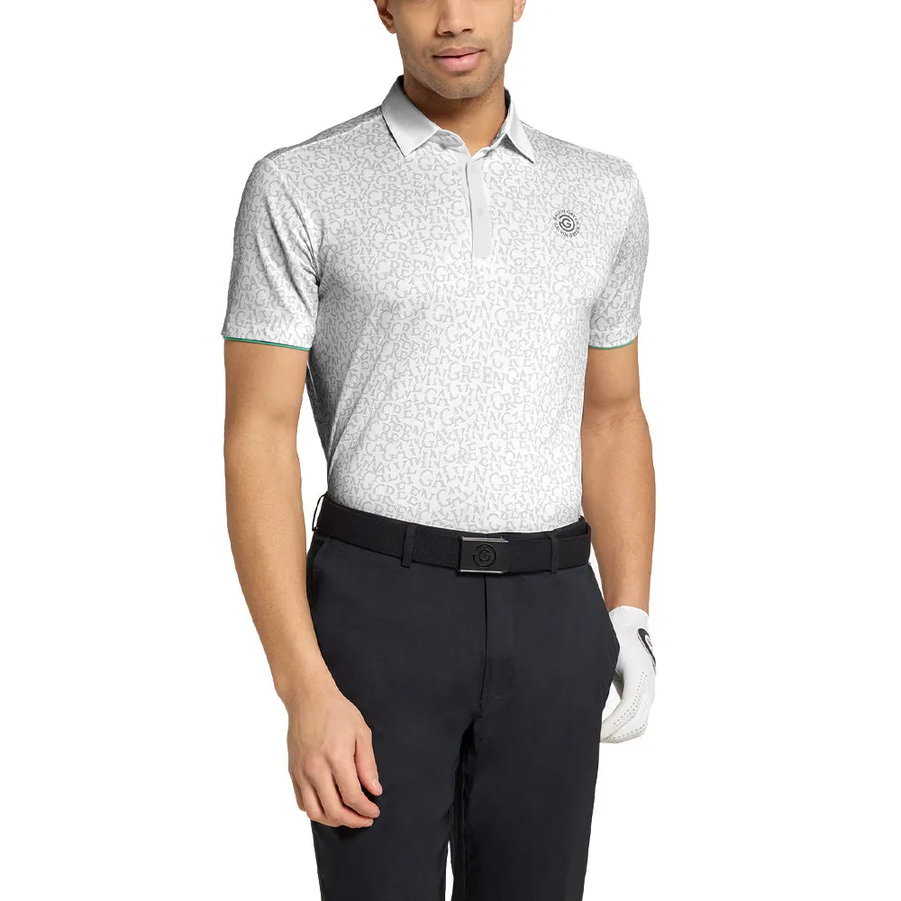 Galvin Green Milton Polo Shirt - White/Golf Green Own the Streets