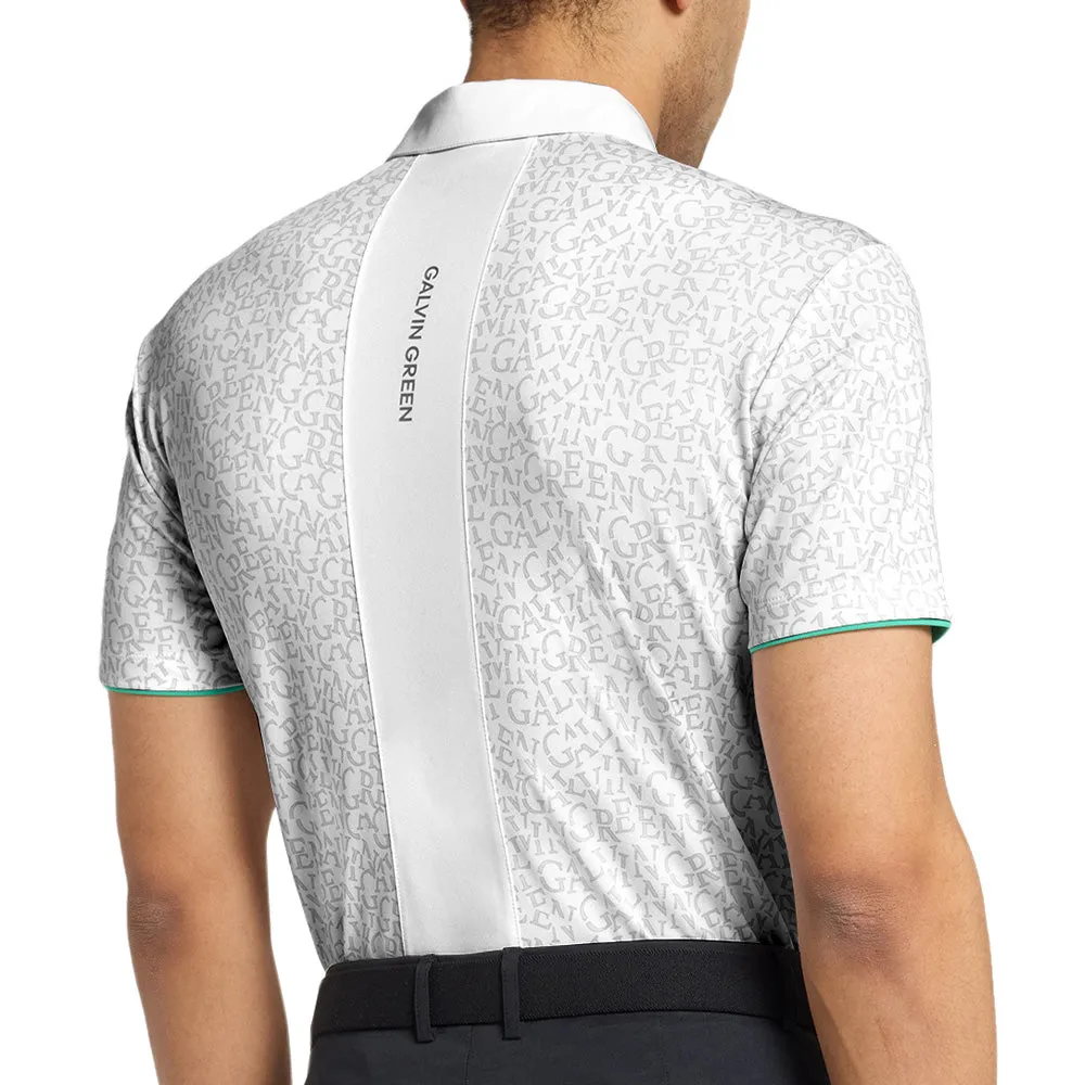 Halloween Sale Galvin Green Milton Polo Shirt - White/Golf Green