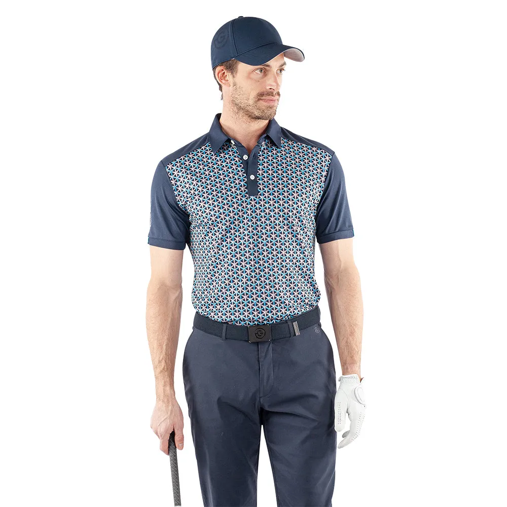 Back To School Sale Galvin Green Mio Polo Shirt - Aqua/Navy