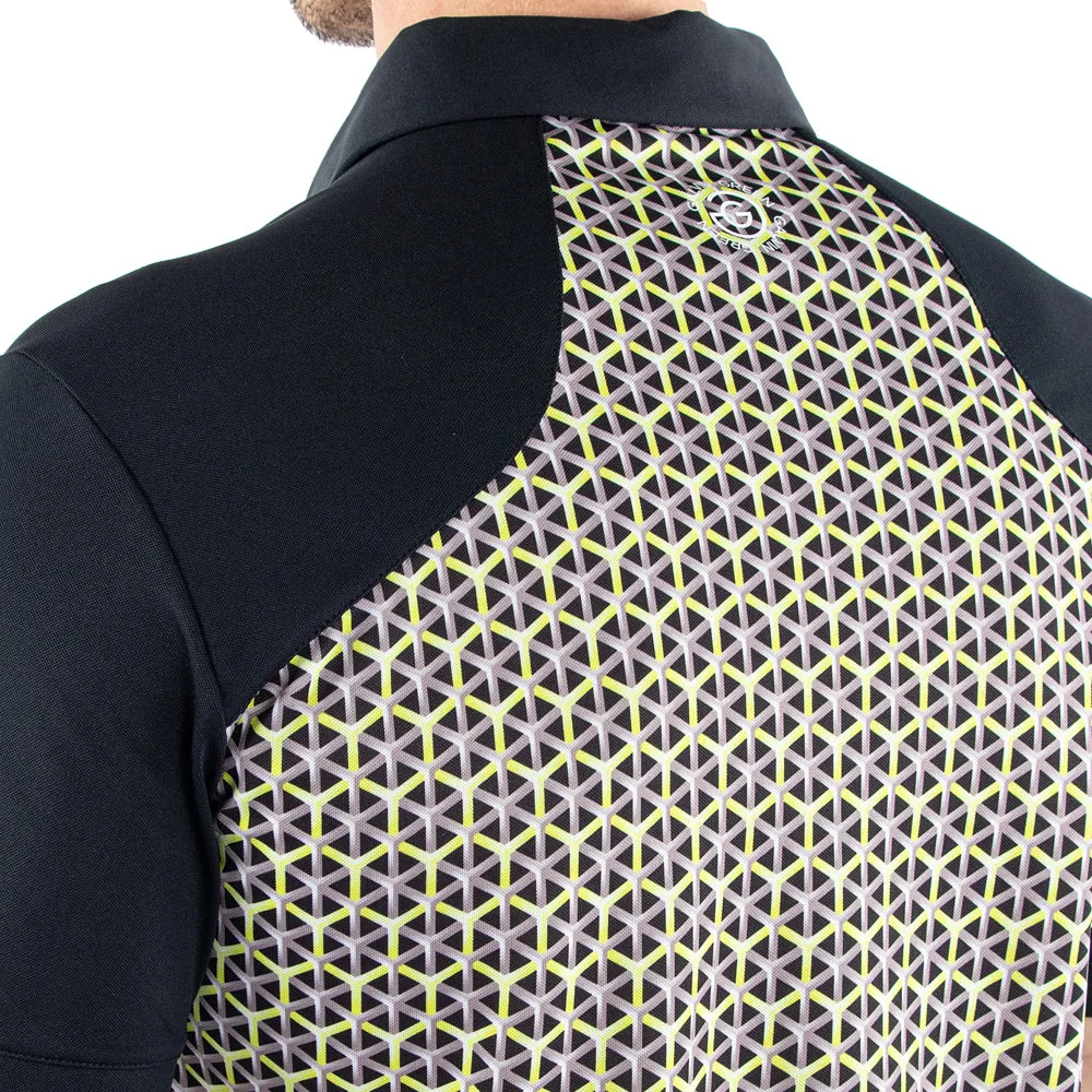Galvin Green Mio Polo Shirt - Sunny Lime/Black Hit Your Next Level