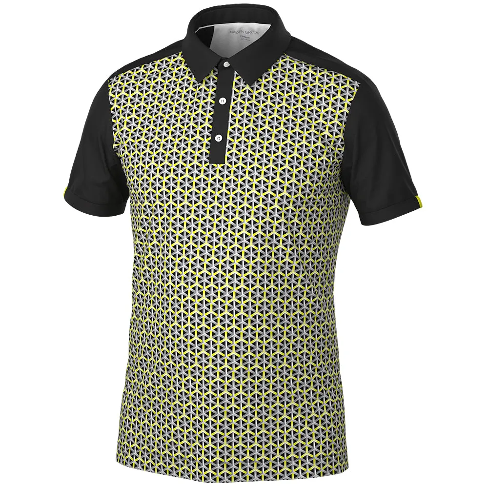 Galvin Green Mio Polo Shirt - Sunny Lime/Black Back To School Sale Holiday Sale