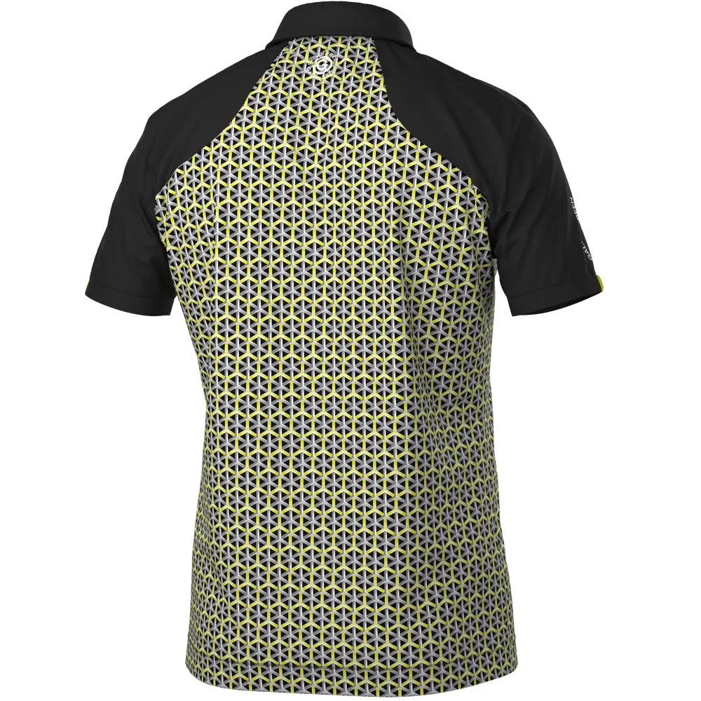 Galvin Green Mio Polo Shirt - Sunny Lime/Black Fuel Your Fire All Saints' Day Sale