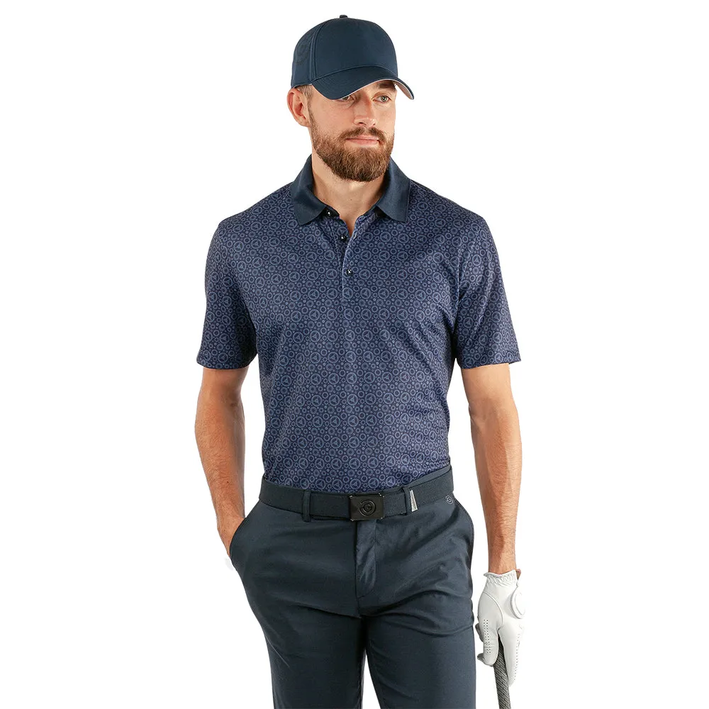 Galvin Green Miracle Polo Shirt - Blue/Navy Halloween Sale Made to Move