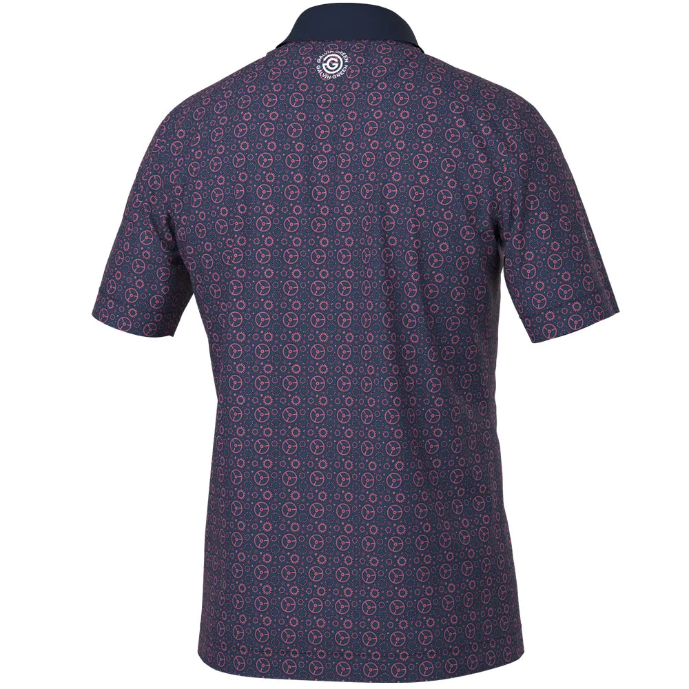 Sweetest Day Sale Independence Day Sale Galvin Green Miracle Polo Shirt - Camelia Rose/Navy