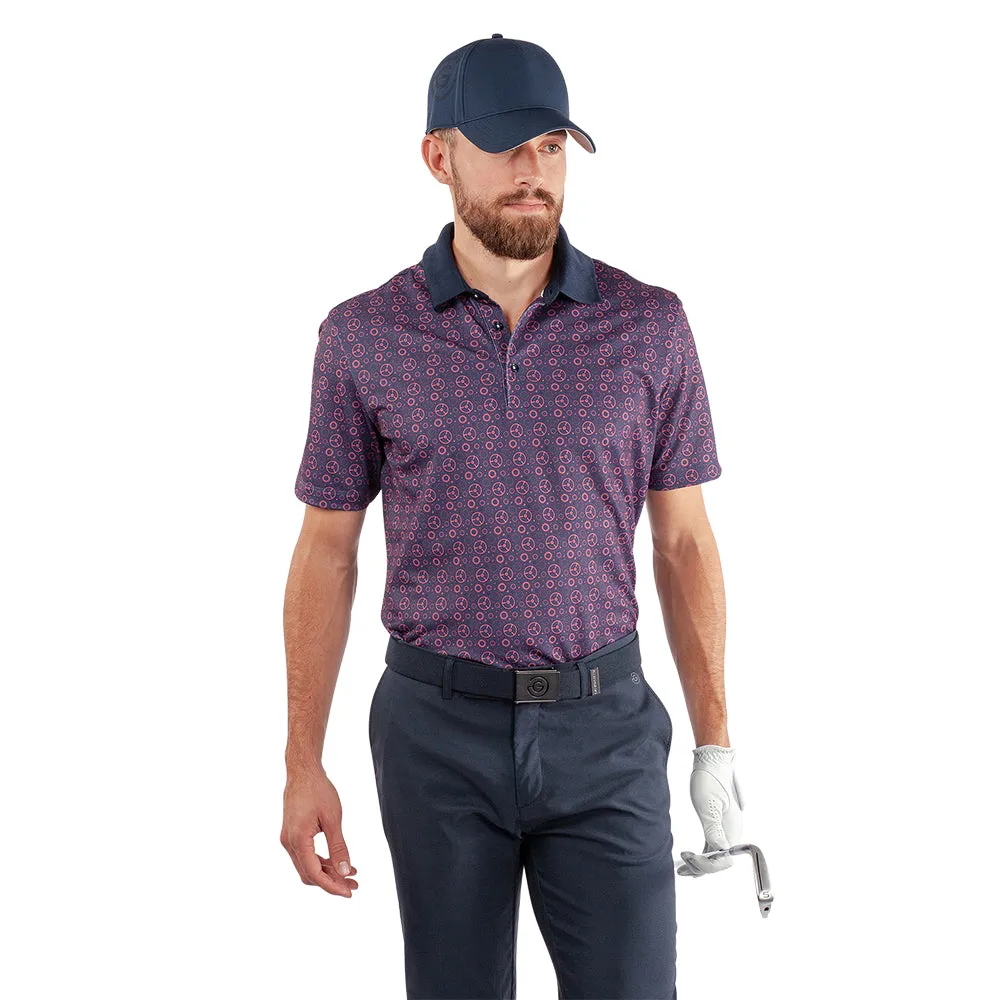 Galvin Green Miracle Polo Shirt - Camelia Rose/Navy Confidence Starts Here President's Day Sale