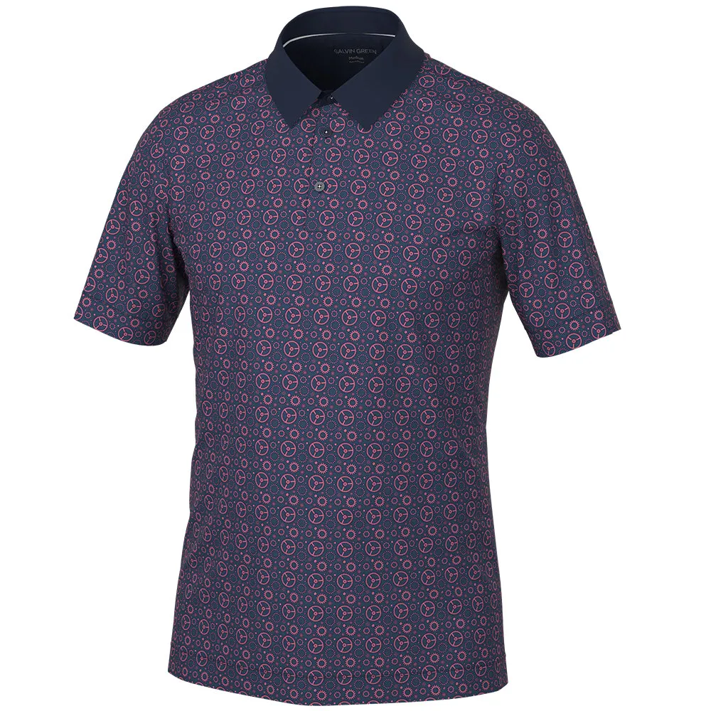 Built to Perform Affordable Galvin Green Miracle Polo Shirt - Camelia Rose/Navy