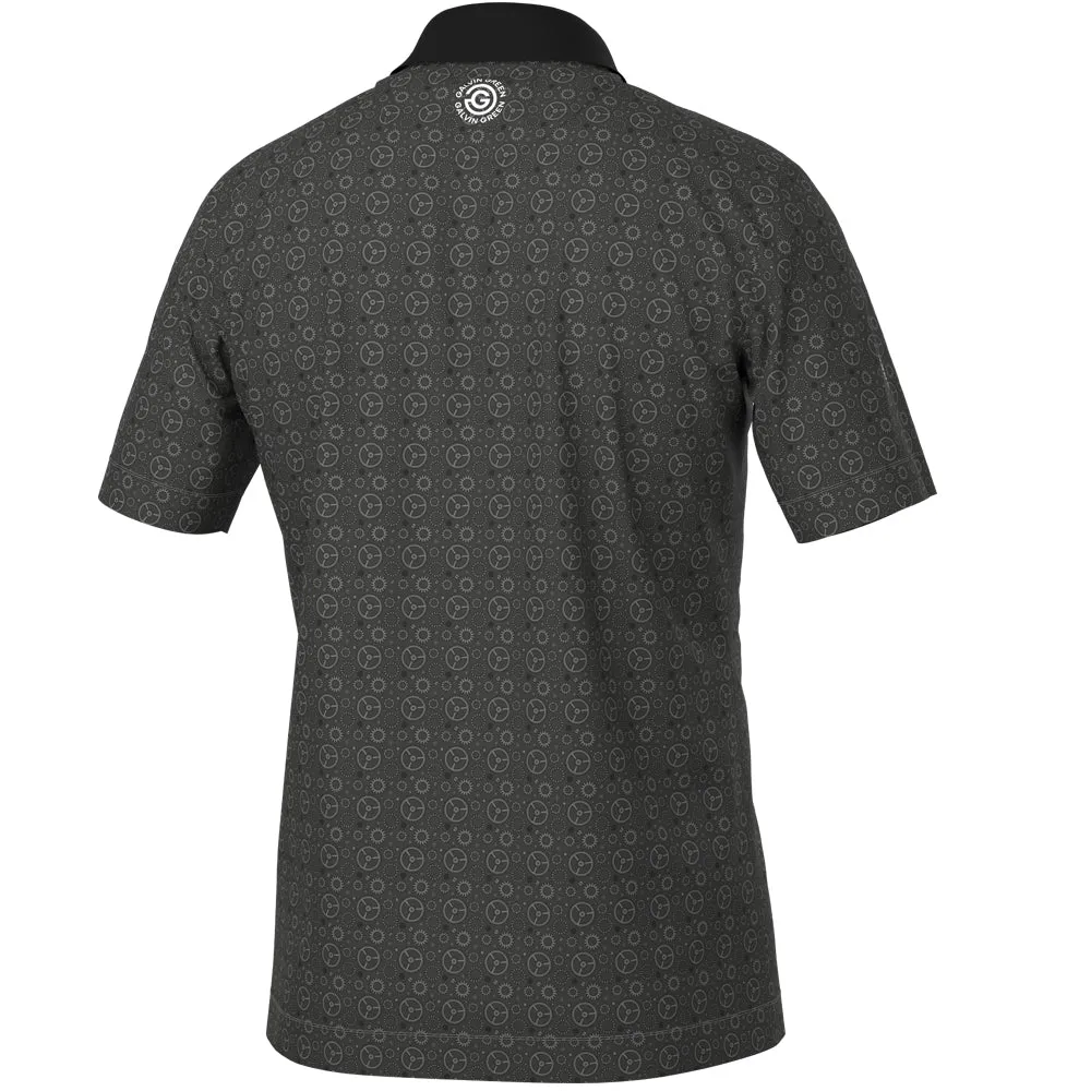 Galvin Green Miracle Polo Shirt - Sharkskin/Black Made to Move