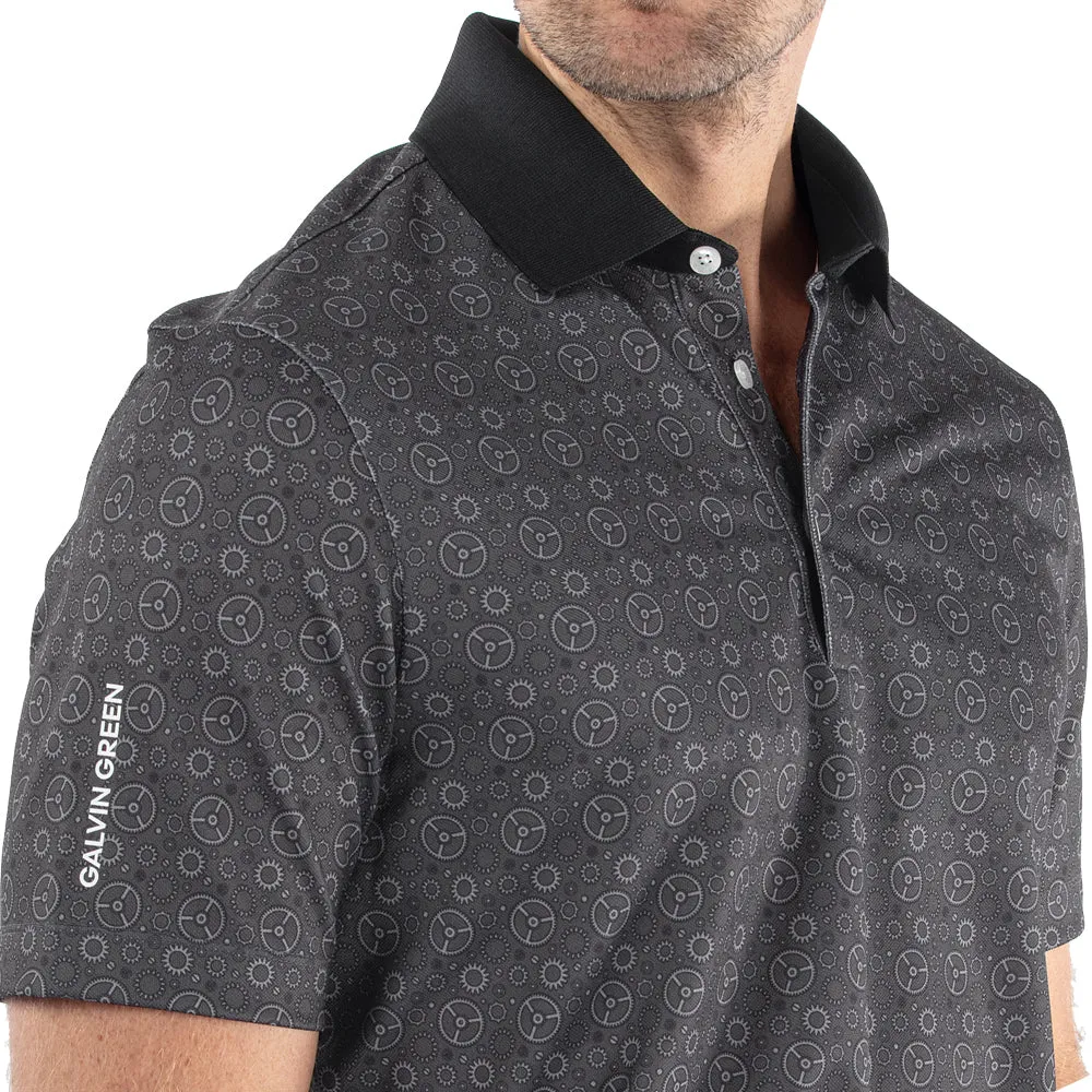 Galvin Green Miracle Polo Shirt - Sharkskin/Black Redefine Classic