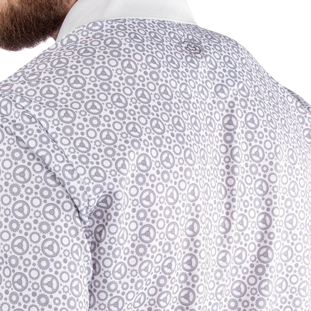 Galvin Green Miracle Polo Shirt - White/Cool Grey Rule the Streets Budget Friendly