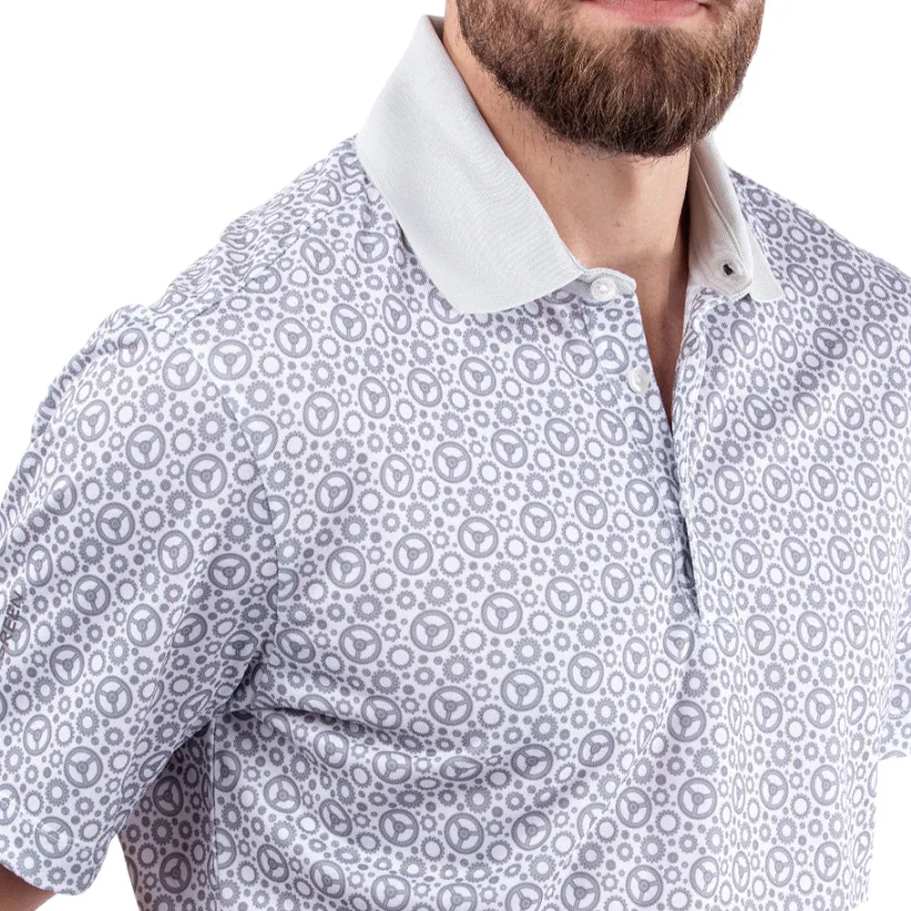 Galvin Green Miracle Polo Shirt - White/Cool Grey Hit Your Next Level Cyber Monday Sale