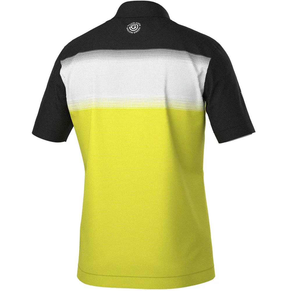 Galvin Green Mirca Ventil8  Polo Shirt - Sunny Lime/White/Black Define Your Own Way