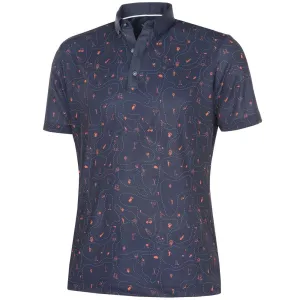 Born to Stand Out Step Out Boldly Galvin Green Miro V8  Polo Shirt - Navy/Orange