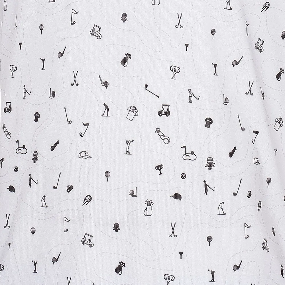 Valentine's Day Sale Galvin Green Miro V8  Polo Shirt - White/Black