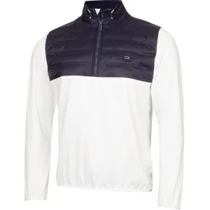 Calvin Klein Rangewood 1/2 Zip Hybrid Pullover - White No Limits, Just Style Built to Perform