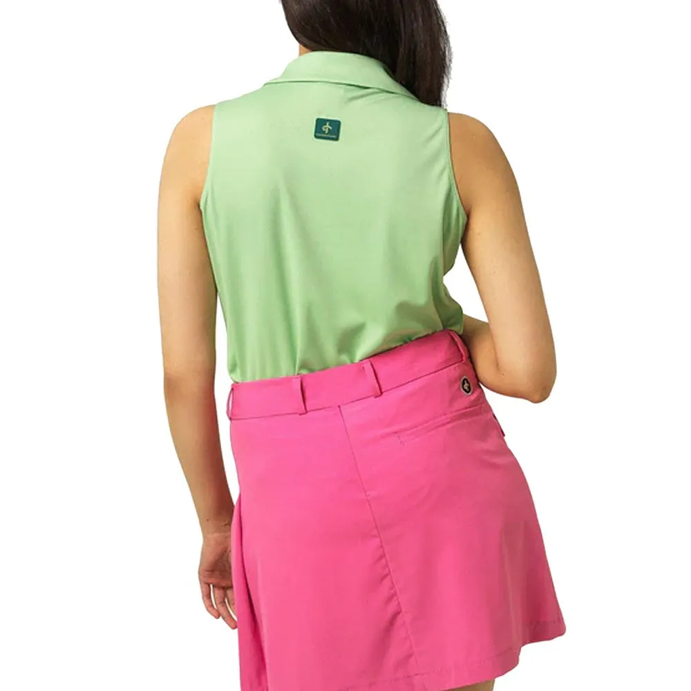 Keep Going Strong Cross Women'S Primus Sleeveless Golf Polo - Spruce
