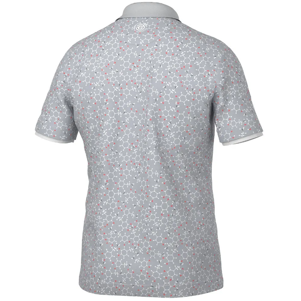 Keep Going Strong Define Your Own Way Galvin Green Mannix Polo Shirt - Cool Grey/Coral