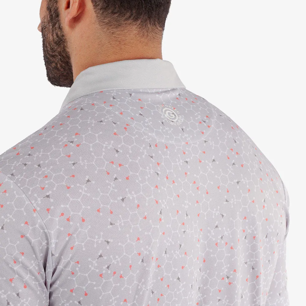 Black Friday Offer Built to Perform Galvin Green Mannix Polo Shirt - Cool Grey/Coral