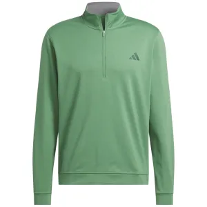 Adidas Elevated 1/4 Zip Pullover - Preloved Green Autumn Sale Dare to Lead