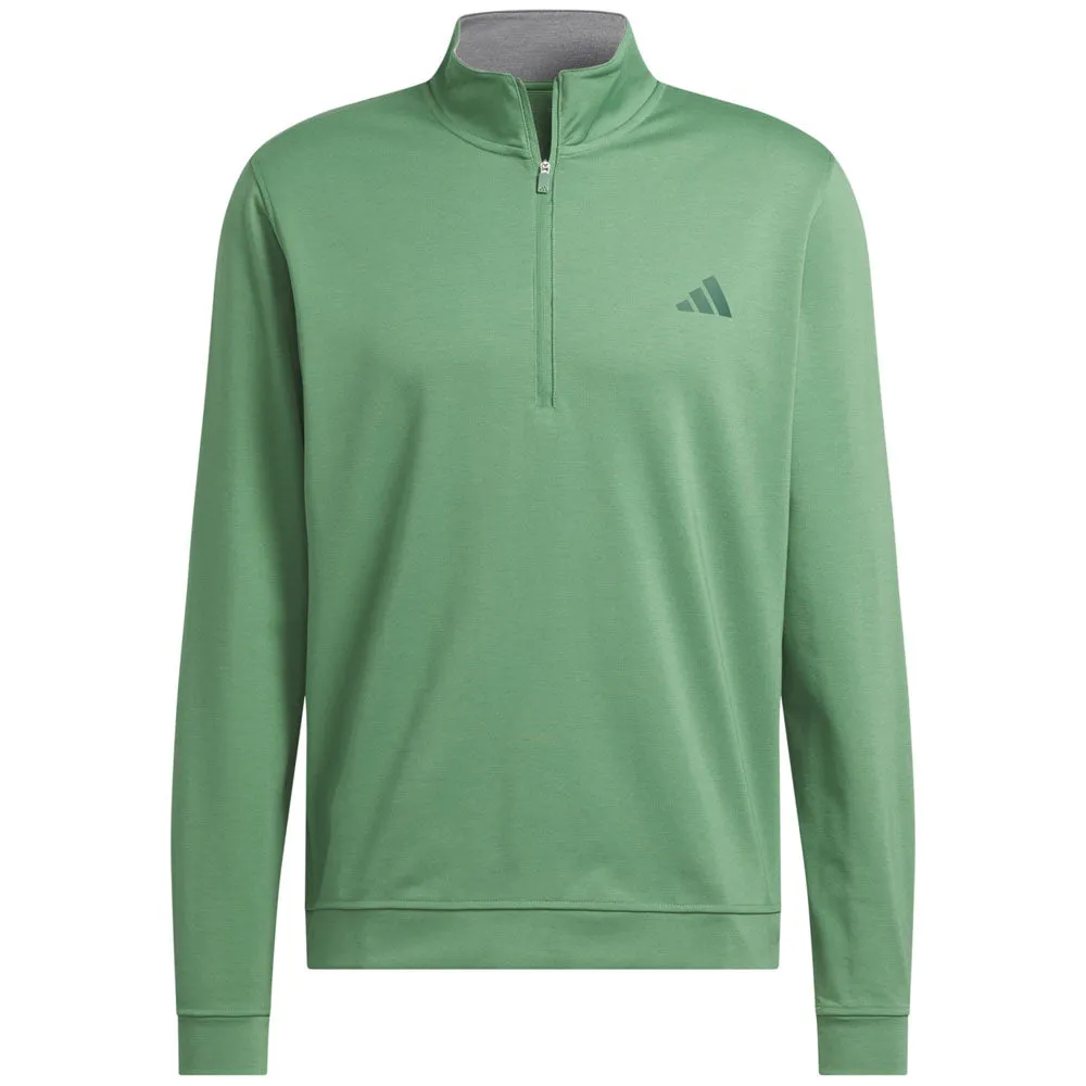 Adidas Elevated 1/4 Zip Pullover - Preloved Green Autumn Sale Dare to Lead