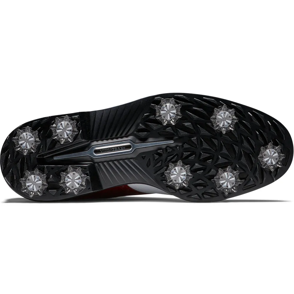 Footjoy Premiere Series Wilcox Spiked Waterproof Shoes - White/Navy/Wine President's Day Sale Hit Your Next Level