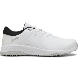 Memorial Day Sale Engineered for Speed Puma Fusion Tech Spikeless Waterproof Shoes - Puma White/Glacial Grey