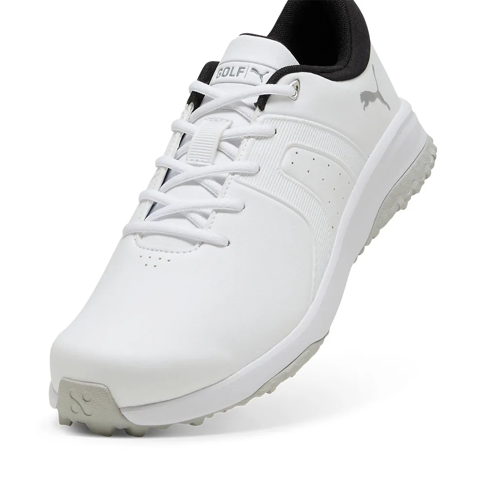 Be Unstoppable Puma Fusion Tech Spikeless Waterproof Shoes - Puma White/Glacial Grey
