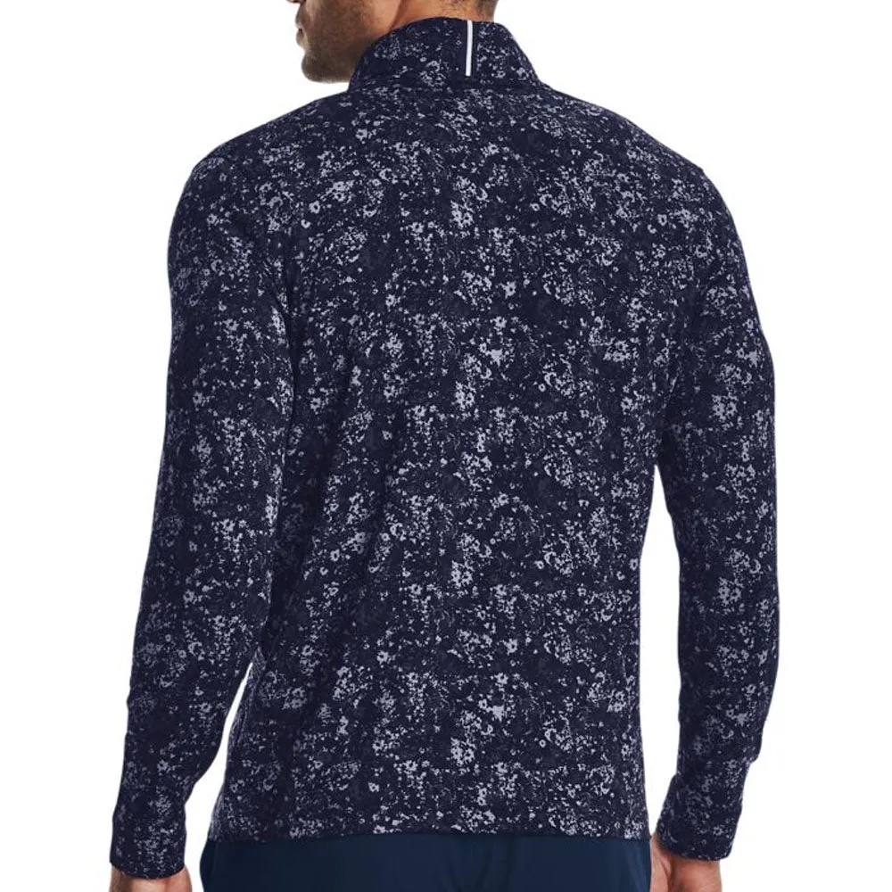 Be Unstoppable Under Armour Playoff Printed 1/4 Zip Pullover - Midnight Navy