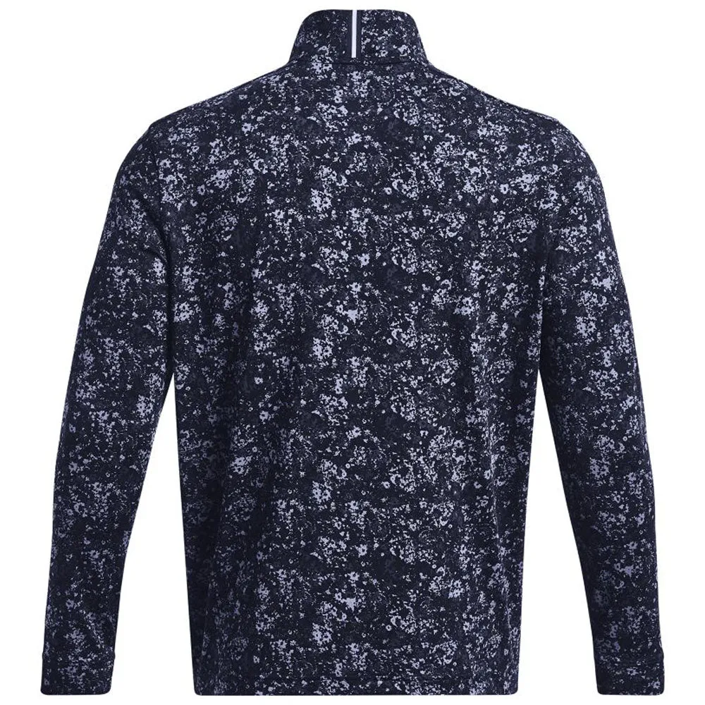 Push Beyond Limits Back To School Sale Under Armour Playoff Printed 1/4 Zip Pullover - Midnight Navy