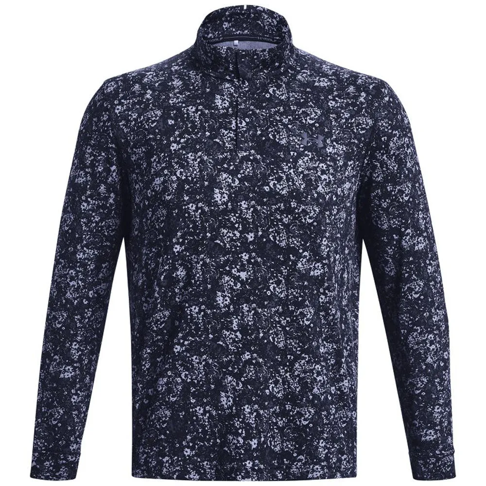 Under Armour Playoff Printed 1/4 Zip Pullover - Midnight Navy Rise Every Time Empower Your Journey