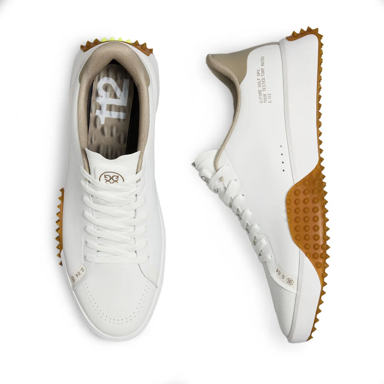 G/Fore G.112 Leather Golf Shoes - Dune/Gum Walk with Power Big Savings