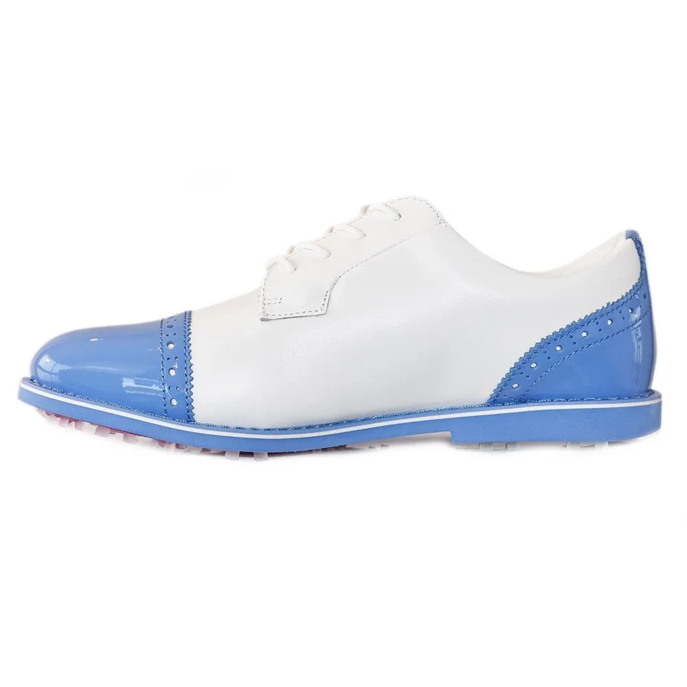 Stride with Confidence G/Fore Women'S Cap Toe Gallivanter Golf Shoes - Snow/Vista