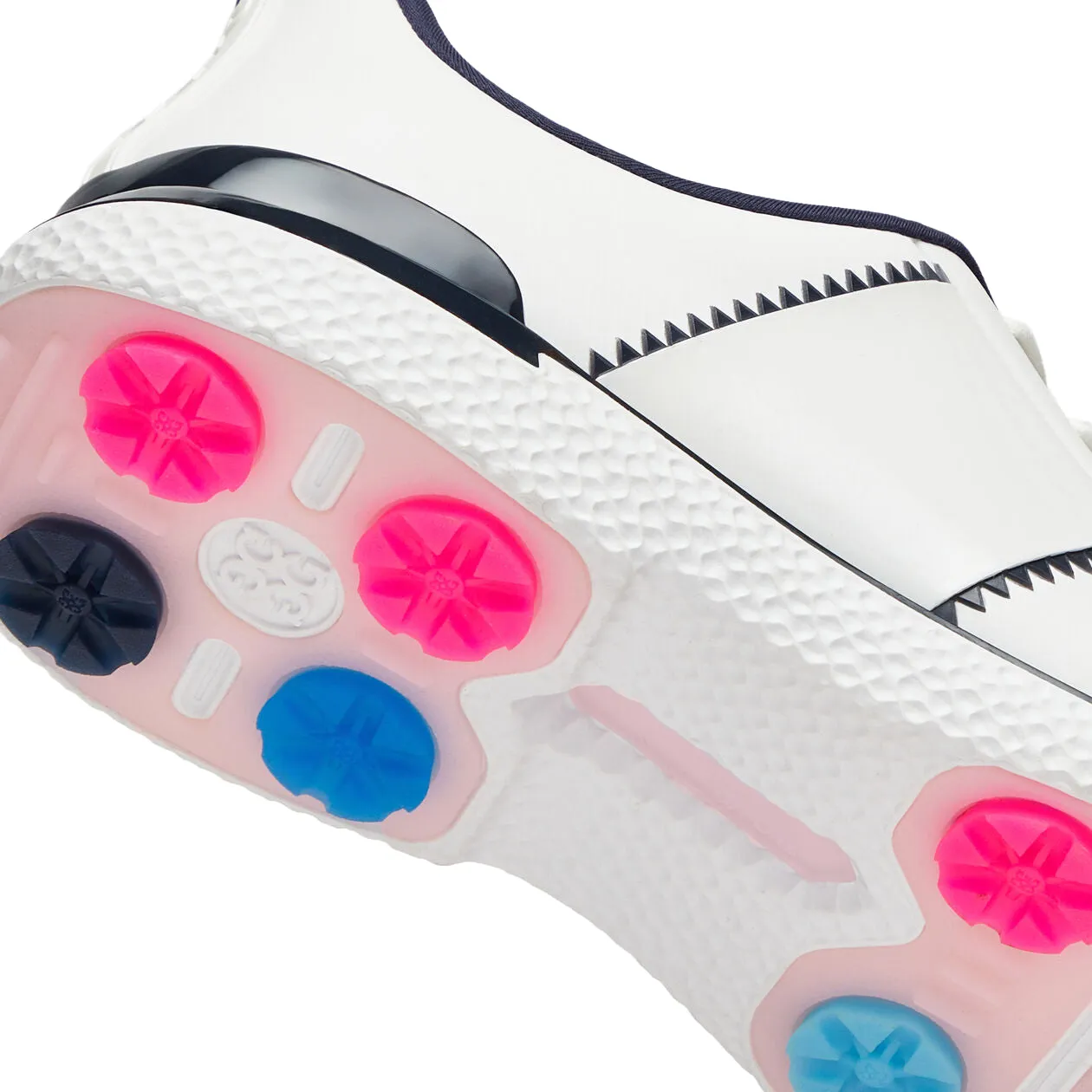 G/Fore Women'S Gallivan2R Side Stripe Golf Shoes - Snow/ Twilight Game-Changer Footwear Break Boundaries