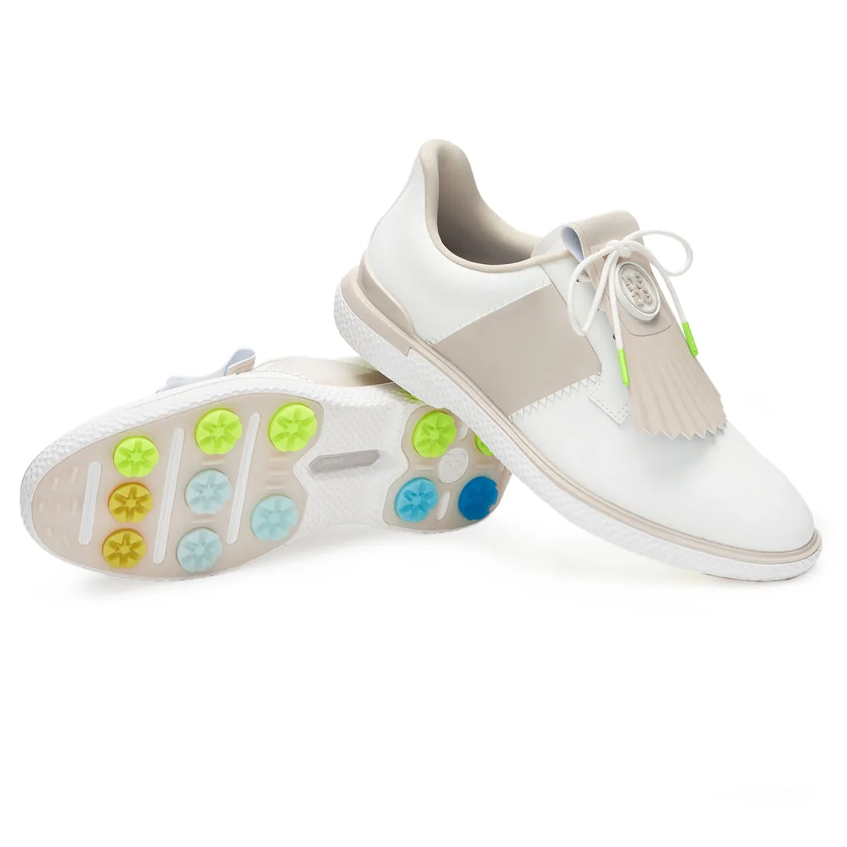 Stay in Motion G/Fore Women'S Gallivan2R Side Stripe Golf Shoes - Snow/Stone