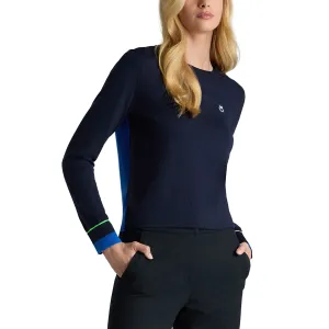 G/Fore Women'S Happy G'S Merino Wool Golf Sweater - Twilight Great Value No Limits, Just Style