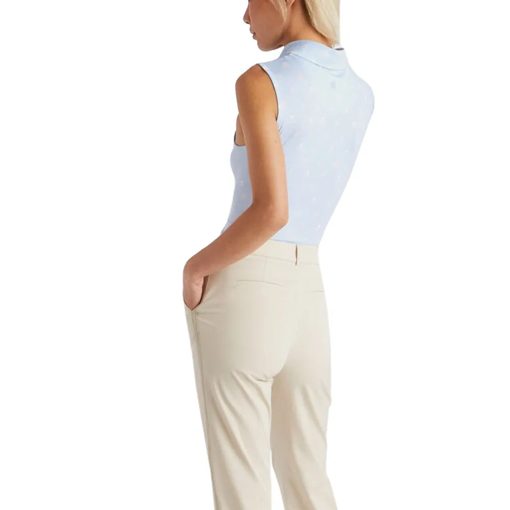 G/Fore Women'S Rgb Tech Jersey Sleeveless Golf Polo Shirt - Sky Limited Time Offer All Eyes on You