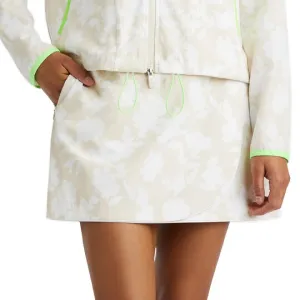 G/Fore Women'S Tonal Floral Wrap Maverick 4-Way Stretch Skort - Stone Be Unstoppable