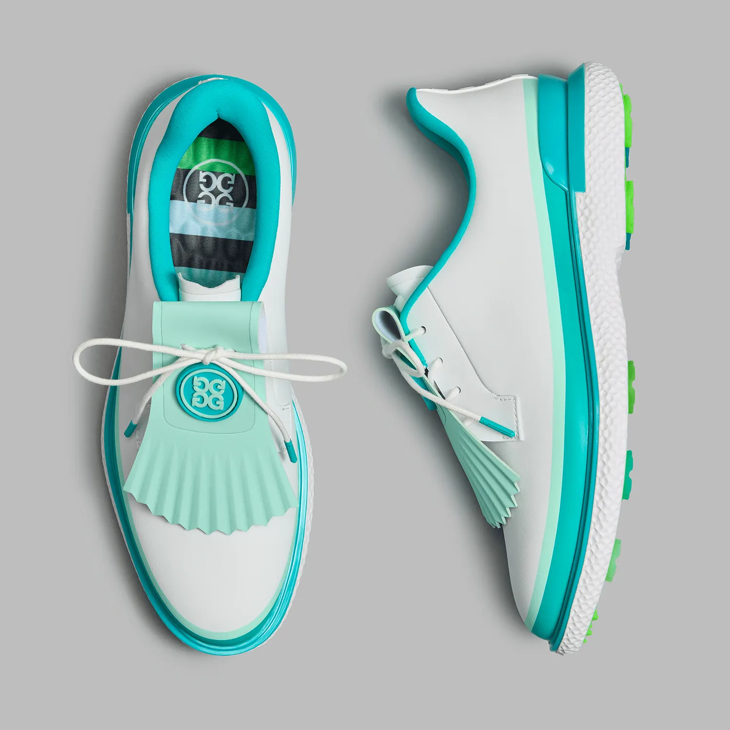 G/Fore Women'S Tuxedo Stripe Gallivan2R Kiltie Golf Shoes - Siren Spring Sale All Eyes on You