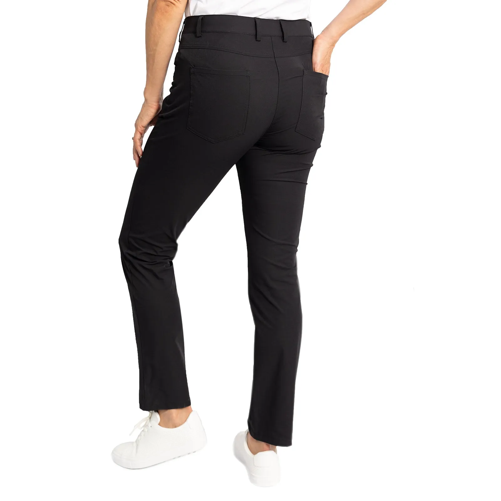 Rule the Streets Glenmuir Women'S Kaley Lightweight Stretch Performance Golf Trousers - Black