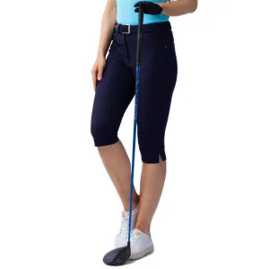Back To School Sale Lead with Style Glenmuir Women'S Phoebe Lightweight Stretch Performance Golf Capri Pants - Navy