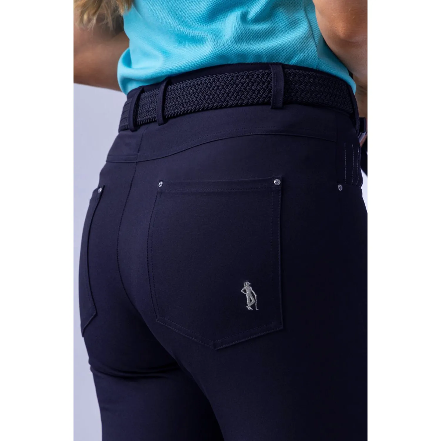 Command Attention Exclusive Deal Glenmuir Women'S Phoebe Lightweight Stretch Performance Golf Capri Pants - Navy